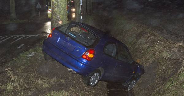 Auto tegen boom: slachtoffer naar ziekenhuis na ongeval Nieuw-Vossemeer - BN DeStem