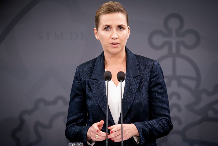 Deens premier Mette Frederiksen. Beeld EPA