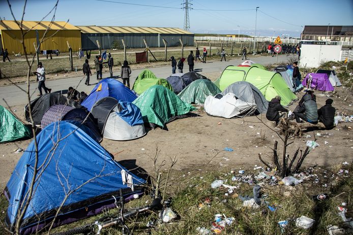 Campement de migrants à Calais