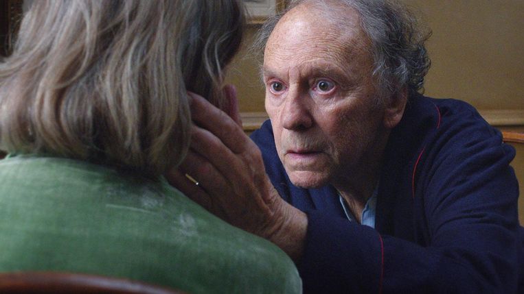 Emmanuelle Riva en Jean-Louis Trintignant in ‘Amour’ van Michael Haneke. Beeld 