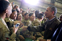 Obama à la rencontre des troupes américaines en Afghanistan, en 2014.