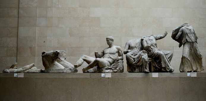 Een deel van de zogenaamde 'Elgin Marbles' in het British Museum.