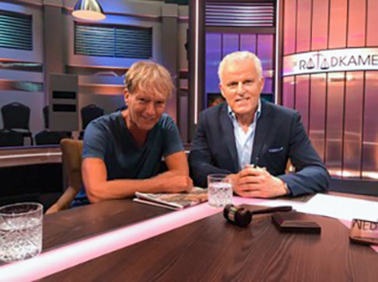 Peter R. de Vries en Simon Vuyk. Beeld WNL