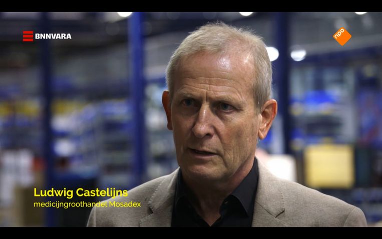 Castelijns pleit al jaren voor een basisvoorraad aan medicijnen. Beeld Zembla/NPO