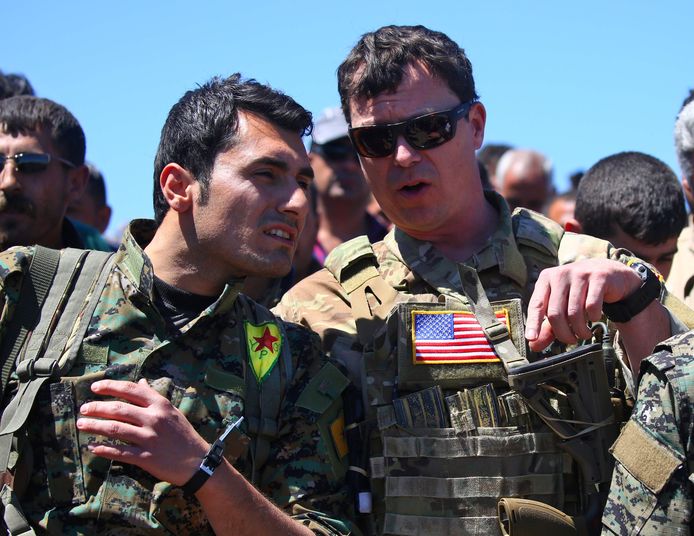 De Koerden strijden tot nu toe nog zij aan zij met de Amerikaanse troepen.