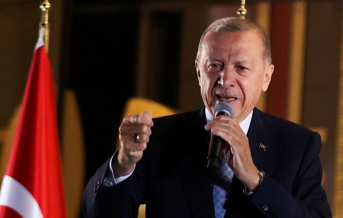 Recep Tayyip Erdogan is herverkozen als president van Turkije.