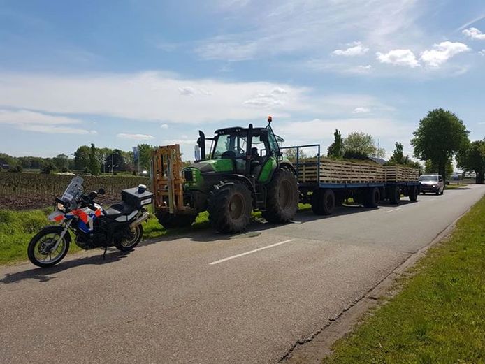 Dronken tractorbestuurder in Eersel