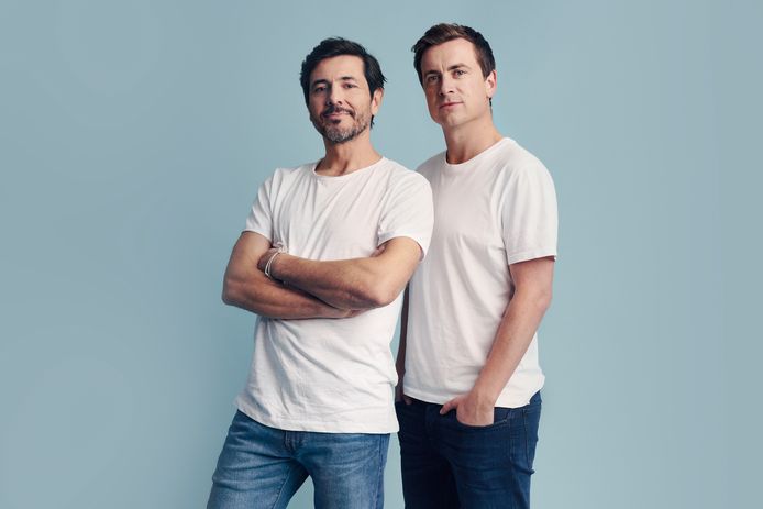 Dieter Coppens en Niels Destadsbader zijn de gezichten van het nieuwe tv-programma 'Kom op tegen Kanker, alles in de strijd'