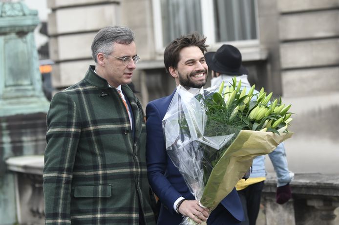 Informateurs Joachim Coens (CD&V) en Georges-Louis Bouchez (MR).