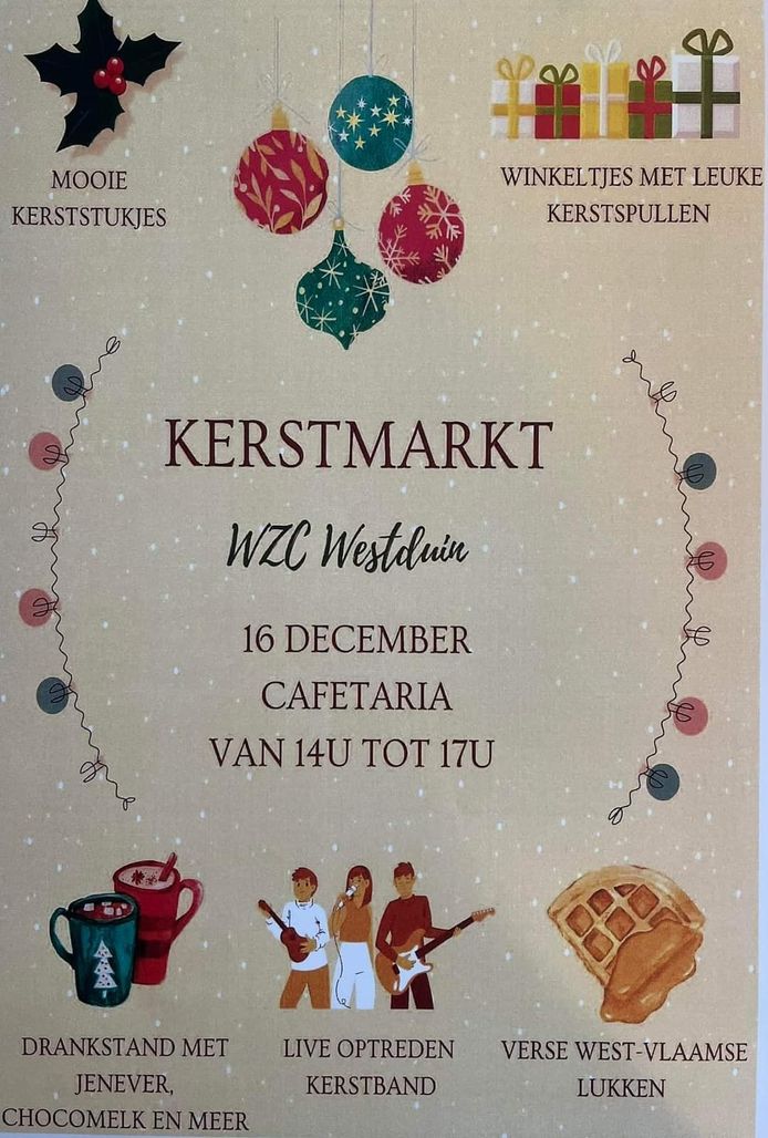 Kerstmarkt in WZC Westduin Middelkerke hln.be