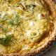 Romige haverquiche met prei, feta & dille