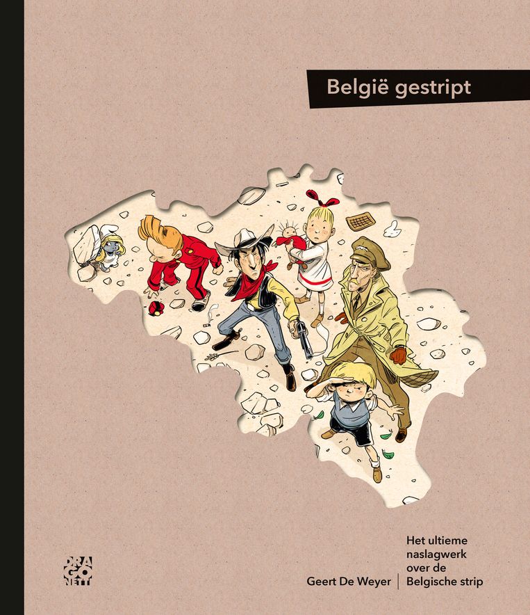 Boek cover België gestript Beeld .
