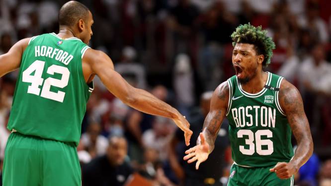 Boston Celtics komt dankzij drietand Tatum-Brown-Smart langszij in finale Eastern Conference