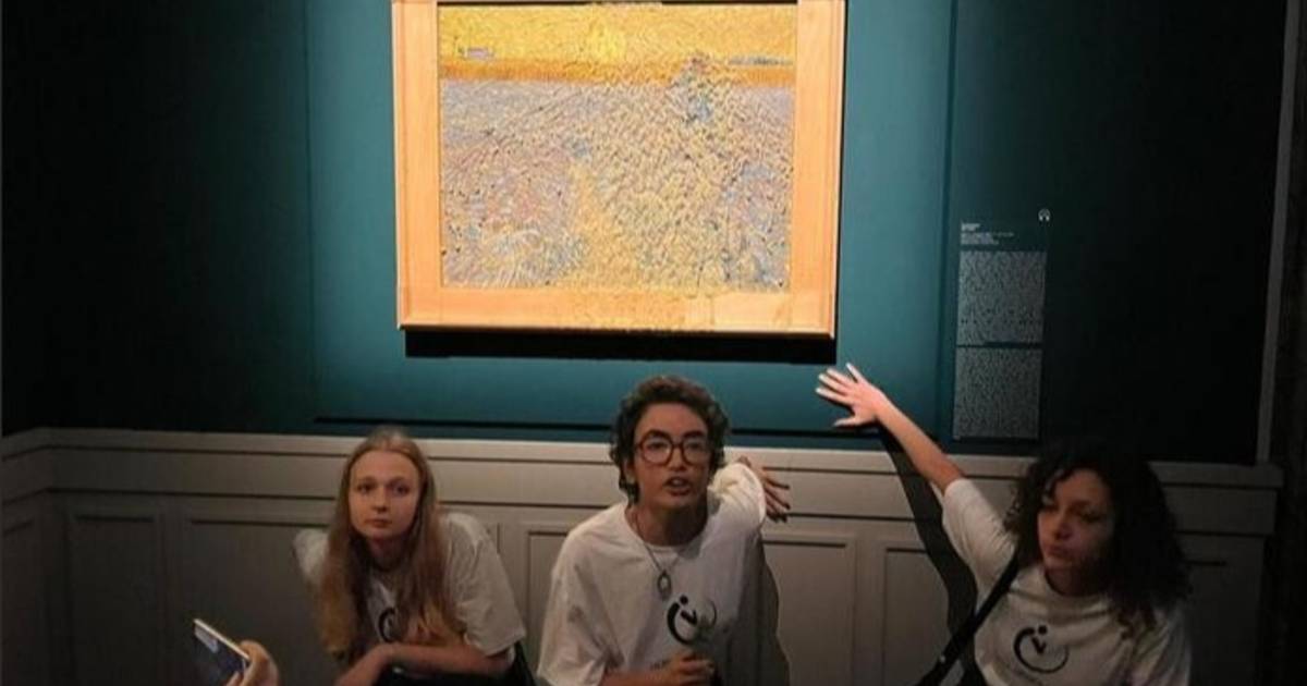 Klimaatactivisten aangehouden na gooien groentesoep op Van Gogh-schilderij in Rome