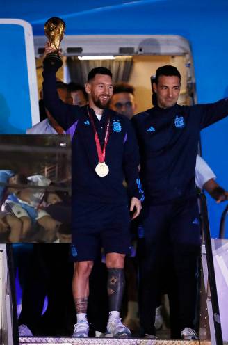 Lionel Messi en ploeggenoten ontsnappen in Buenos Aires maar net aan drama op open bus