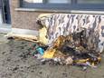 De matras liep bij de brand langs de Zandstraat in Moorslede weliswaar niet zoveel schade op als het exemplaar op dit archiefbeeld uit Kapellen. Maar ze veroorzaakte wel veel rook in de slaapkamer.