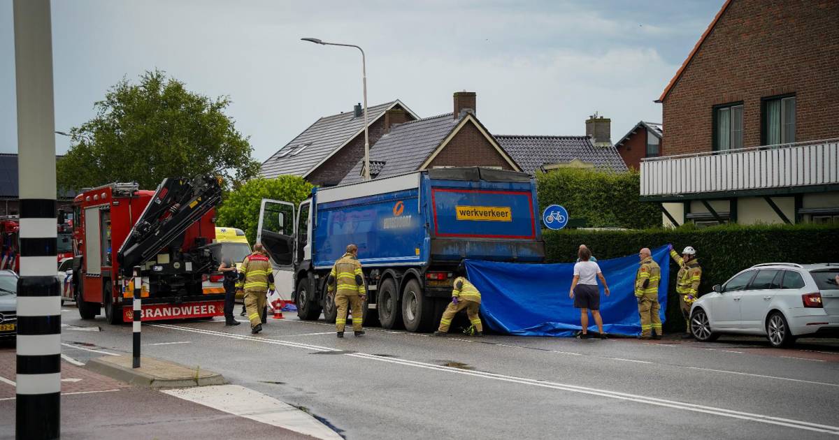 Ernstig ongeval tussen fietser en vrachtwagen in Huissen.