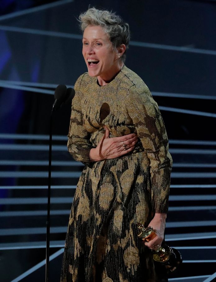 Frances McDormand wint de Oscar voor de beste actrice.