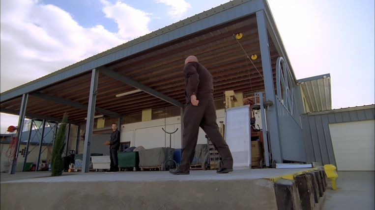 De wasserij van Gus Fring, dekmantel van zijn drugslab. Beeld 
