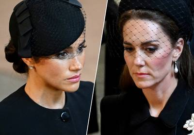 Kate Middleton en Meghan Markle zullen sluier dragen tijdens begrafenis van Queen Elizabeth