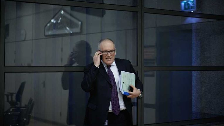 Frans Timmermans stelt dat de EU 2020 strategie voor energie en klimaat is ingehaald door de realiteit. Beeld anp