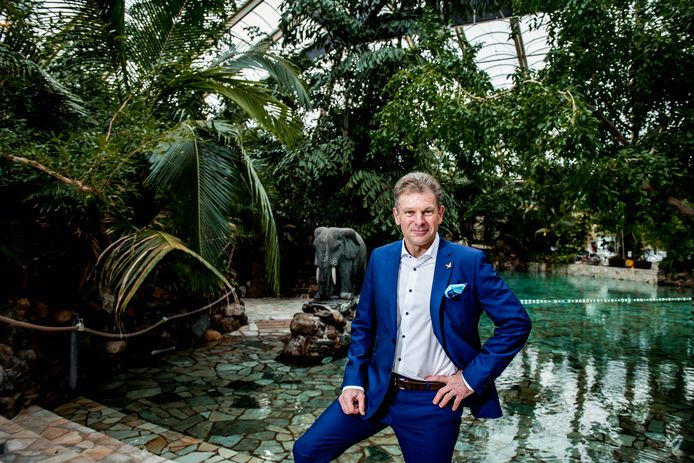 Erwin Dezeure, de managing director van Center Parcs België, in Erperheide.