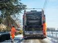 ARCHIEFBEELD: Weer of geen weer: Ook bij -7 graden haalt Verko huisvuil op in het besneeuwde Massemen.