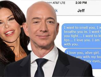 Berichtjes van Jeff Bezos naar zijn maîtresse gelekt, en het internet lacht met hoe slecht hij flirt