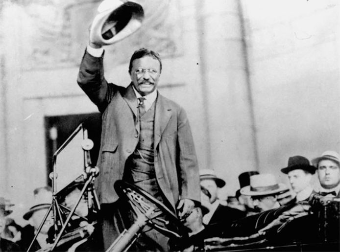 Theodore 'Teddy' Roosevelt (1885-1919). Hij was Amerikaans president van 1901 tot 1909.