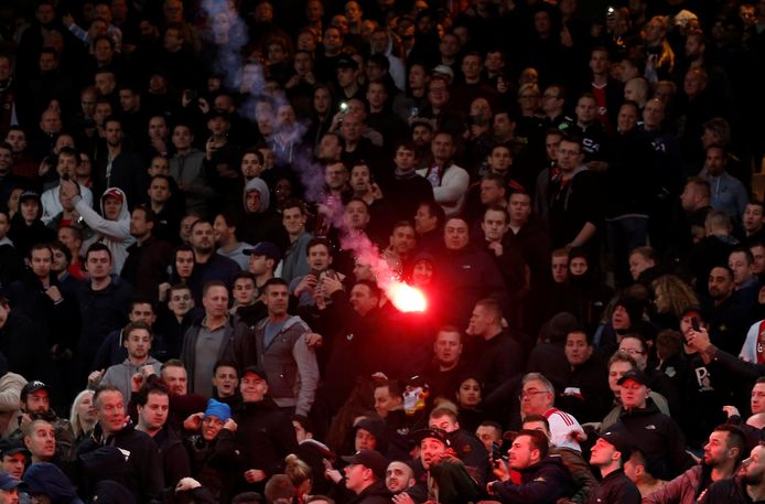 Ajax-fans in Athene.