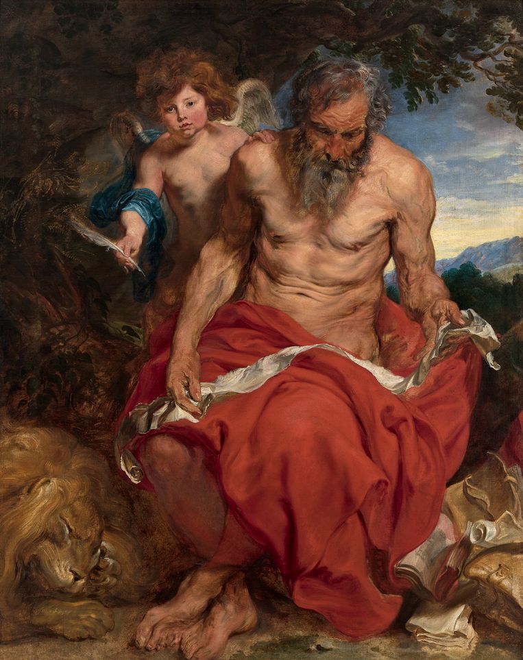 Anthony van Dyck, Sint Hiëronymus, c. 1620, Museum Boijmans Van Beuningen, Rotterdam. Beeld Museum Boijmans Van Beuningen, Rotterdam