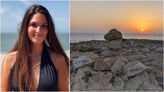 Emmely Duquesnoy (24) uit Deerlijk stierf op 4 september 2021 bij een ongeval op de E17 in Deerlijk. Hartsvriendin Julie liet op Cyprus een blijvende herinnering achter aan haar.