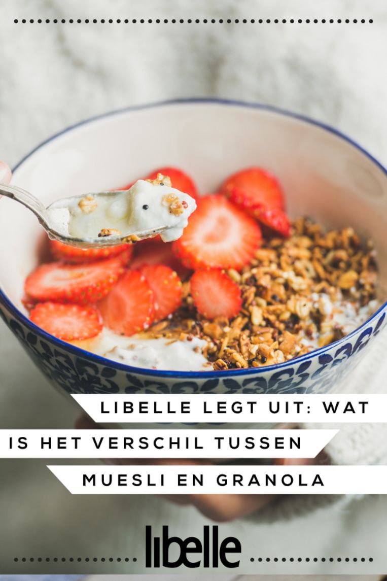 Libelle Legt Uit wat is het verschil tussen muesli, cruesli en granola?