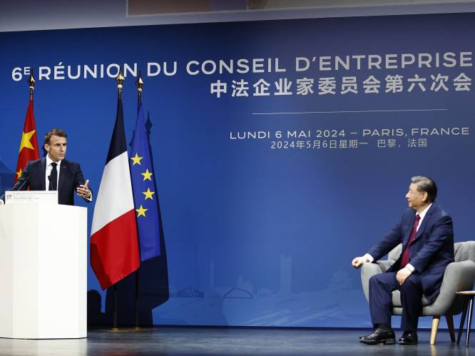 Macron biedt Xi cognac aan om hem te bedanken nog geen importtarieven te heffen