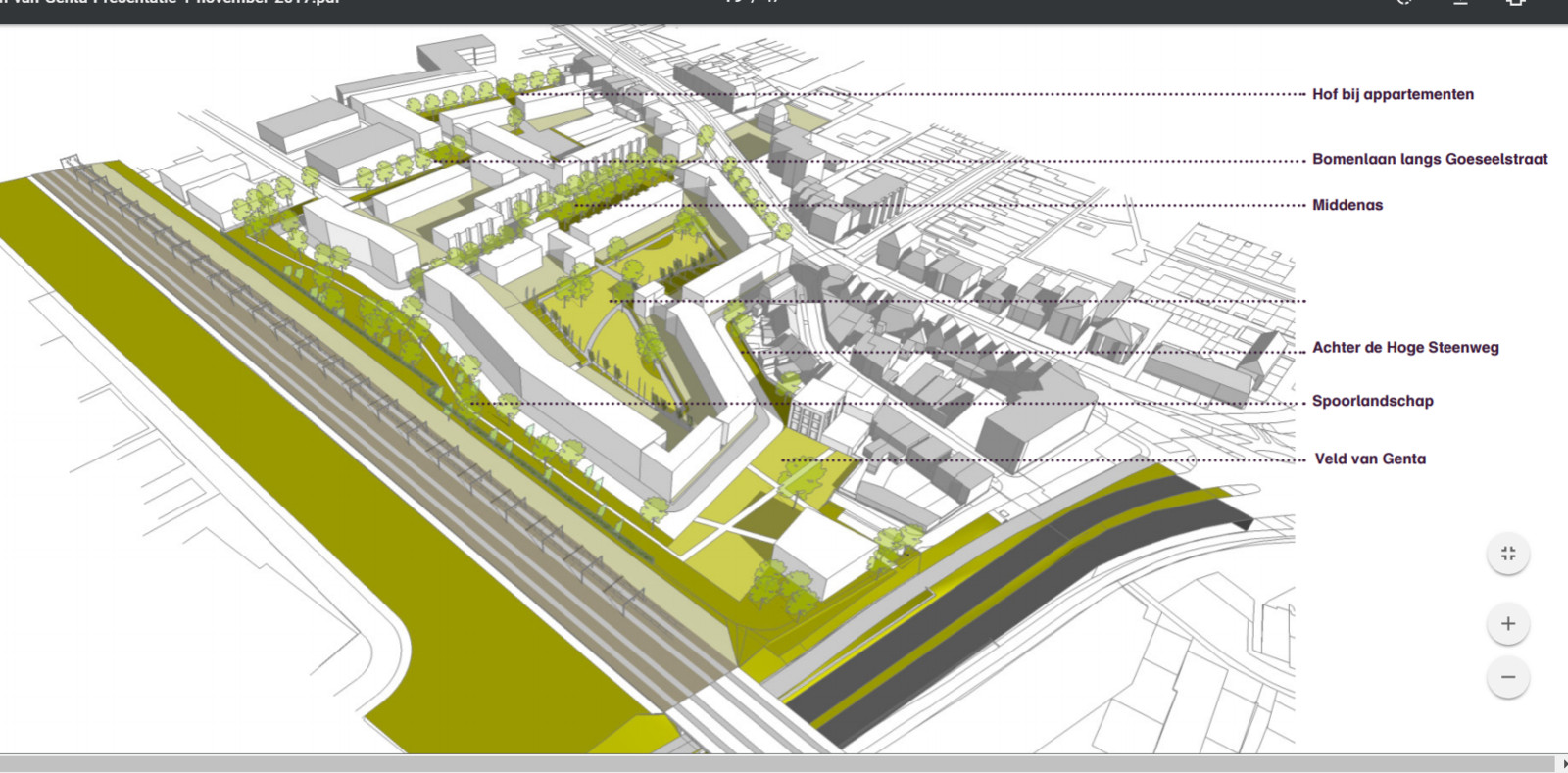 Bouwplan Tuinen van Genta in Breda 196 woningen, pal aan het