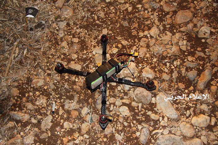 Archiefbeeld: Hezbollah gaf in juli ook al een foto vrij van een Israëlische drone die de beweging zou hebben neergehaald.