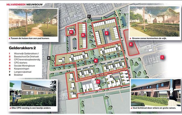 Graphic van het nieuwe bouwplan.