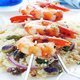 Couscous met garnalenspiesen