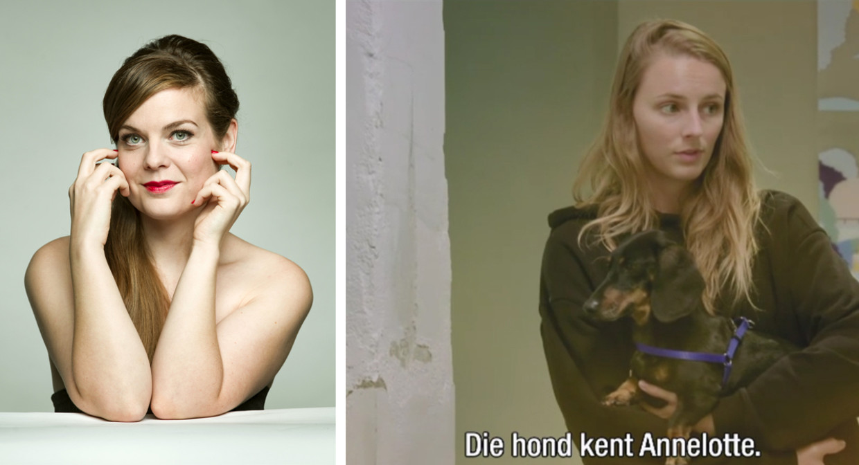 Astrid Stockman / Annelotte met Isidoor Beeld HUMO/Play4