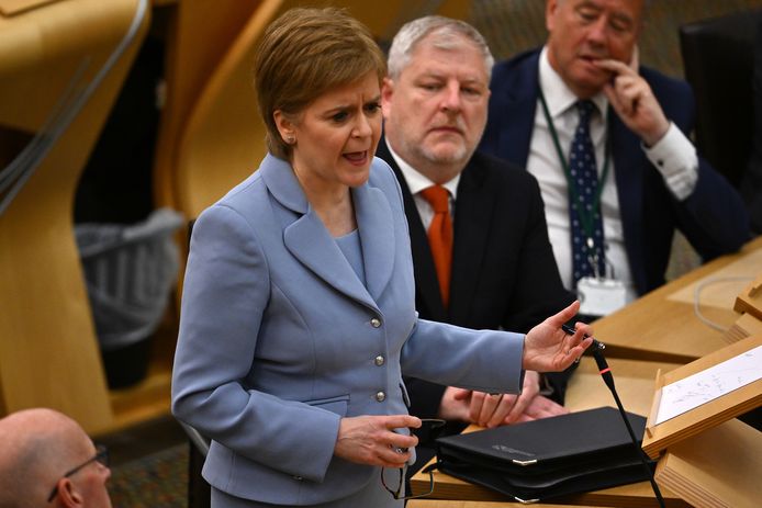 De Schotse premier Nicola Sturgeon.