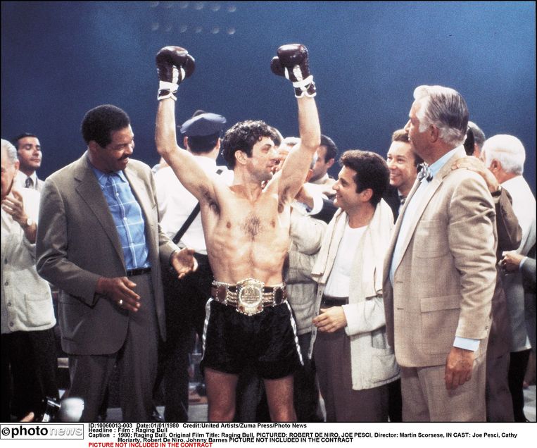 Raging Bull uit 1980 met Robert de Niro als bokser Jake LaMotta Beeld Photo News