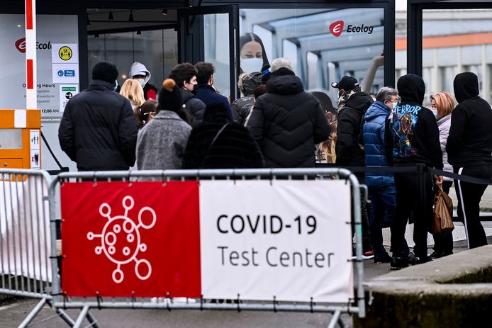 Het testcentrum op de luchthaven van Zaventem.