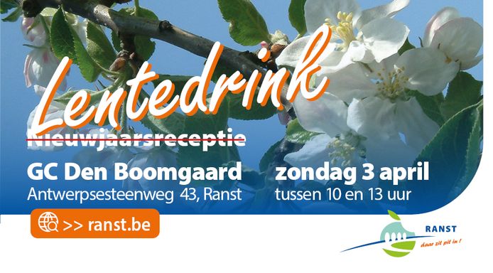 De lentedrink in Den Boomgaard in Ranst.