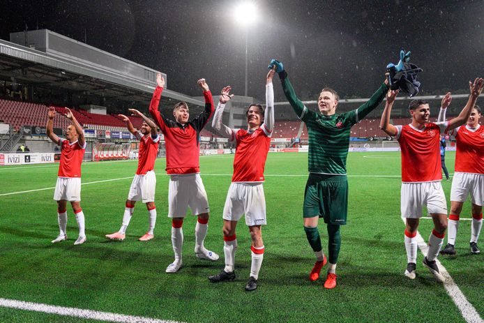 De spelers van MVV Maastricht.