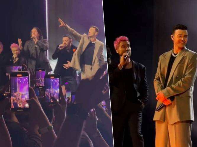 KIJK. *NSYNC zingt voor het eerst in 10 jaar samen op podium tijdens concert van Justin Timberlake