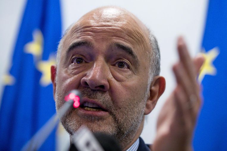 Pierre Moscovici, Europees commissaris verantwoordelijk voor Economische en financiële zaken Beeld EPA