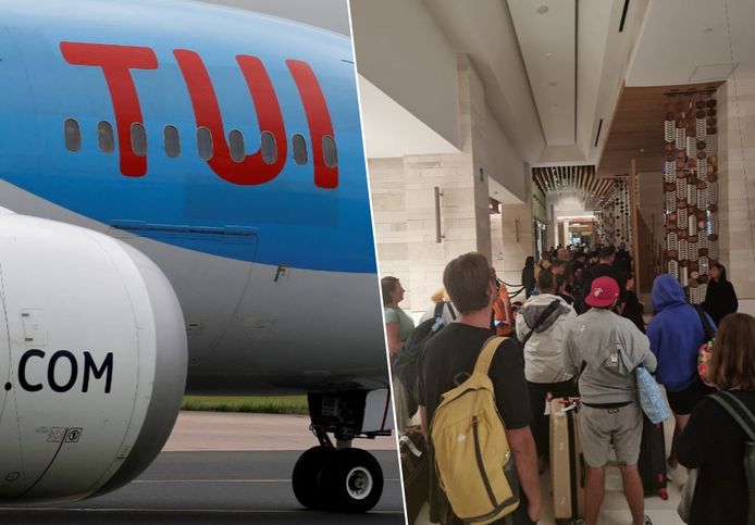 De vlucht van TUI gaat uiteindelijk helemaal niet door en na middernacht worden de reizigers ondergebracht in een hotel in Cancún. Daar is het urenlang aanschuiven aan de incheckbalie