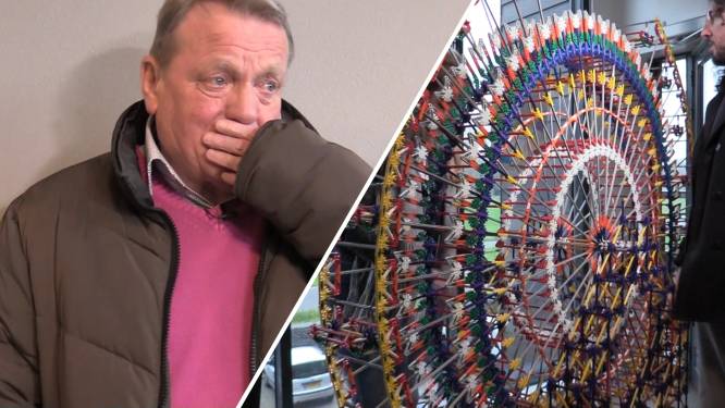 Reuzenrad van ‘Opa K'NEX’ werd gestolen, maar dankzij vreemden kwam er een nieuwe