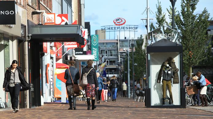Het centrum van Veenendaal op archiefbeeld.