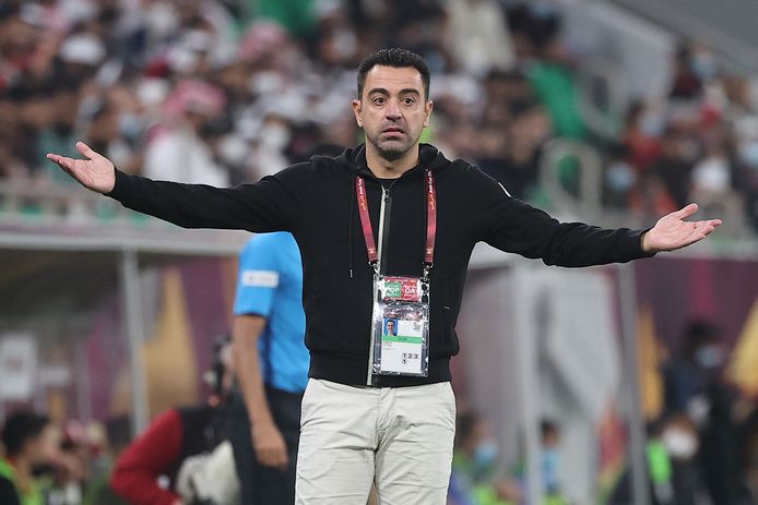 Wordt Xavi, hier nog bij Al Sadd in Qatar, de volgende coach van FC Barcelona? Voor het geld moet hij het niet doen.